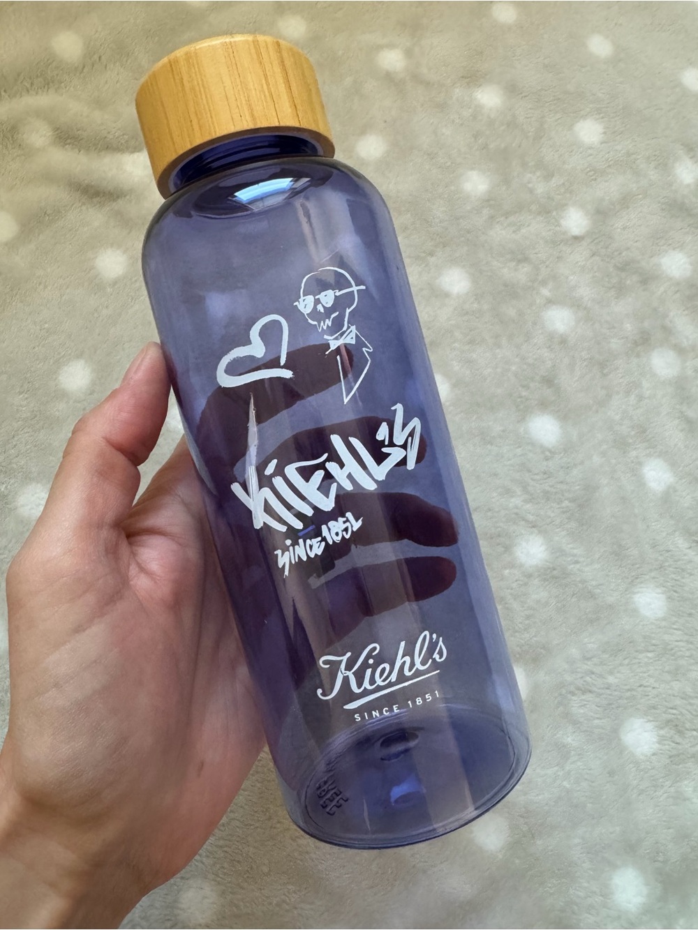 Kiehl's Purple Translucent Bottle with Bamboo Cap